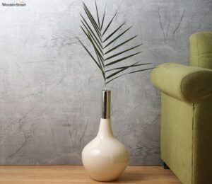 Stout Deidra Fawn White Brass Vase