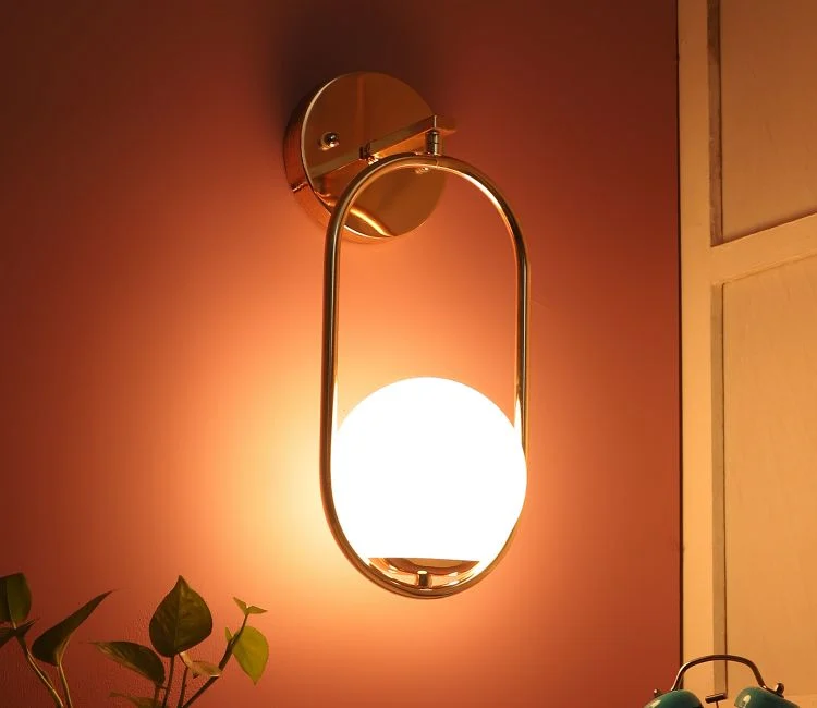 Globe Lighting Golden Finish Wall Light